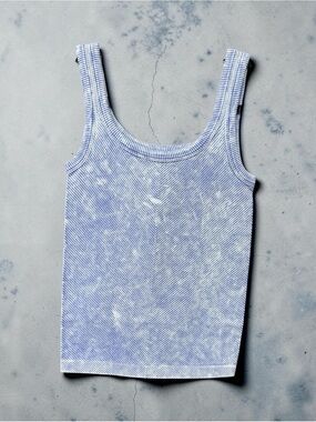 Zenana Outfitters Periwinkle Ribbed Tank Top